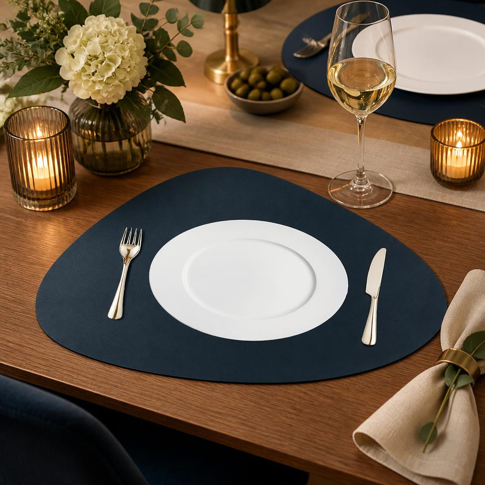 Napperons pour Cuisine pour Table à Manger, en Similicuir Imperméables et Antidérapants, Résistants aux Tâches