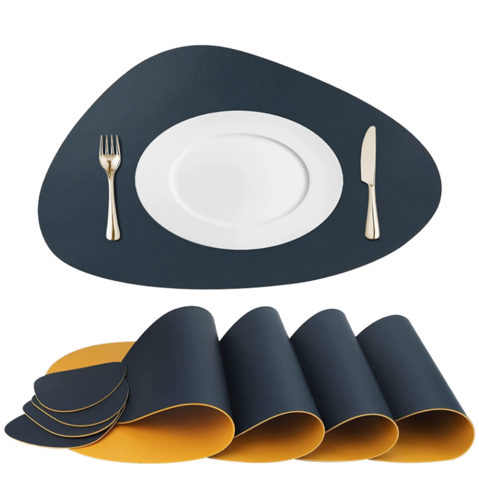 Napperons pour Cuisine pour Table à Manger, en Similicuir Imperméables et Antidérapants, Résistants aux Tâches – image 3