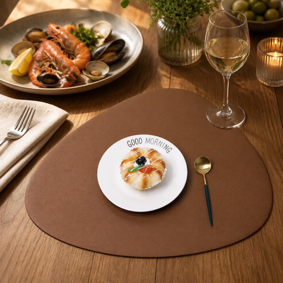 Napperons pour Cuisine pour Table à Manger, en Similicuir Imperméables et Antidérapants, Résistants aux Tâches – image 6