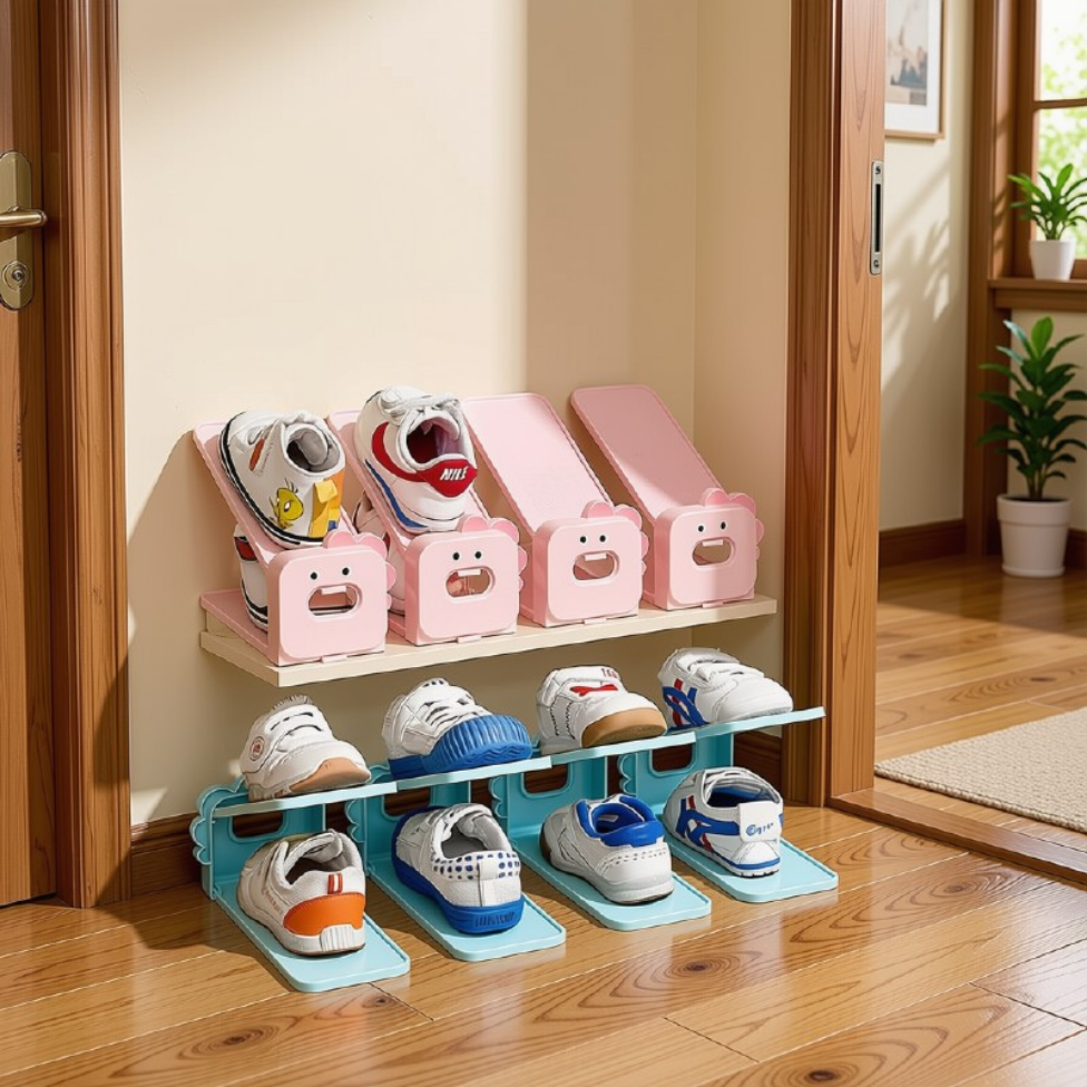 Support de Rangement Réglable pour Chaussures,Baskets, Économiseur d'Espace, Support d'Empilage de Chaussures