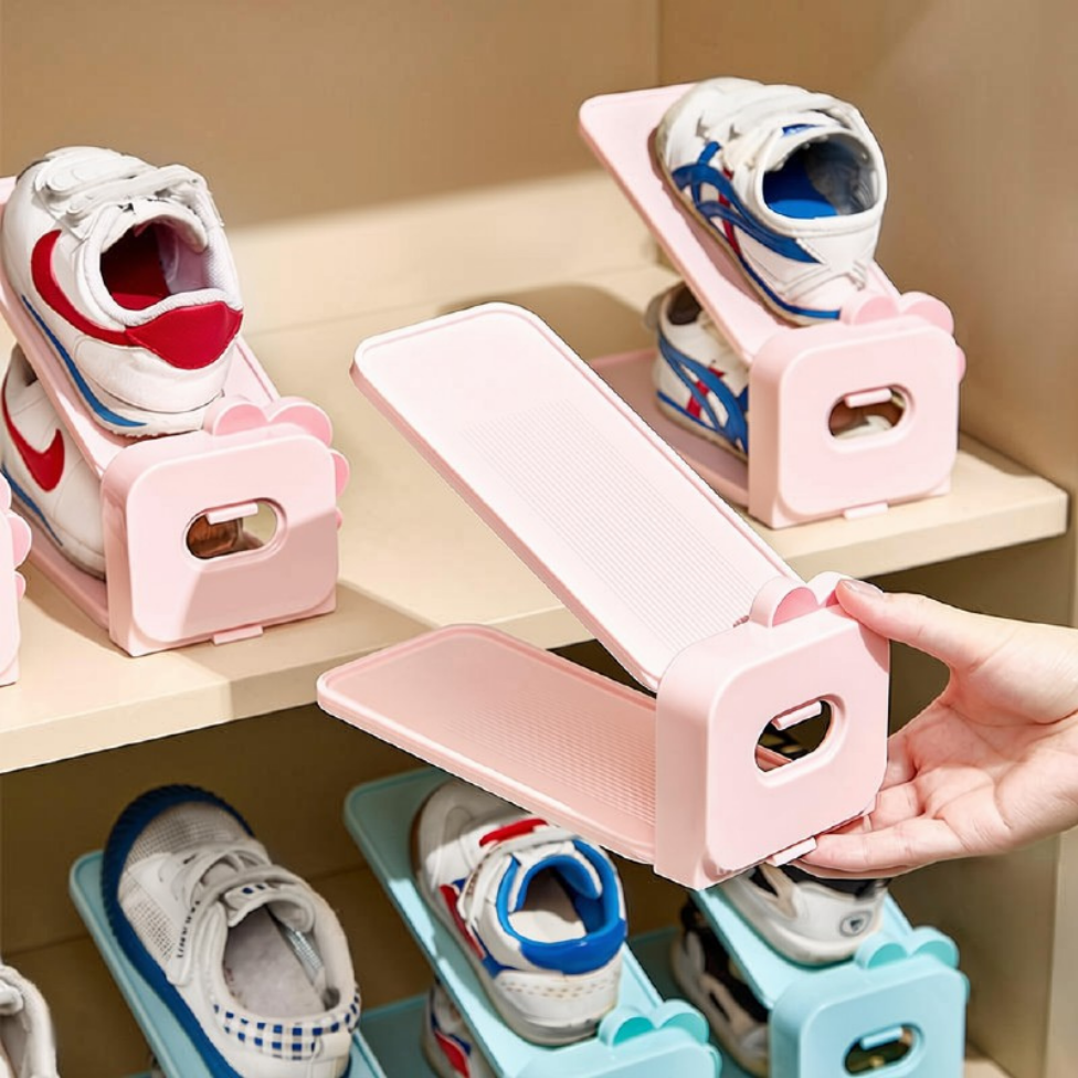 Support de Rangement Réglable pour Chaussures,Baskets, Économiseur d'Espace, Support d'Empilage de Chaussures – image 2