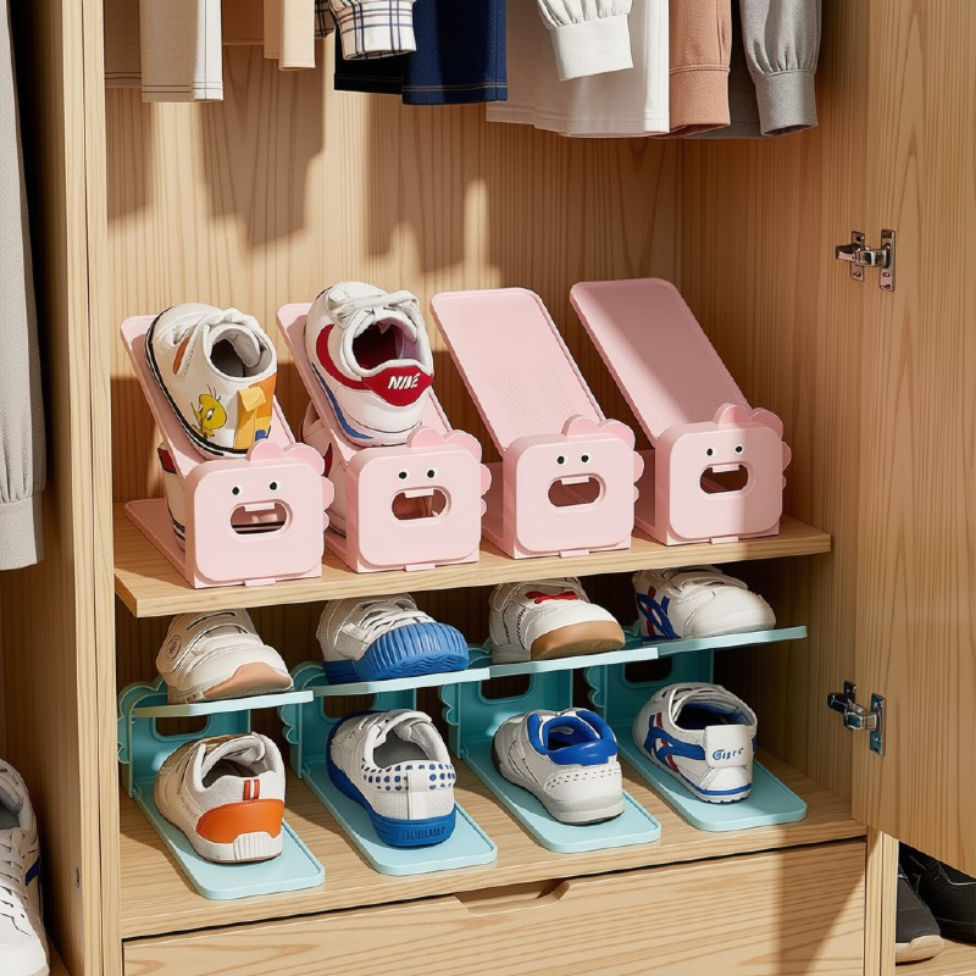 Support de Rangement Réglable pour Chaussures,Baskets, Économiseur d'Espace, Support d'Empilage de Chaussures – image 6