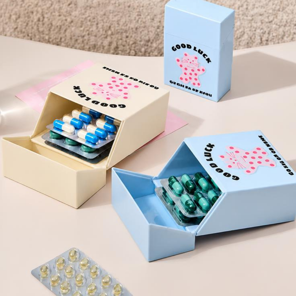 Lot de 2 Jolies Boîtes de Rangement avec Couvercle Rabattable Polyvalent pour Bijoux,Perles,Solution de Stockage Cosmétique – image 2