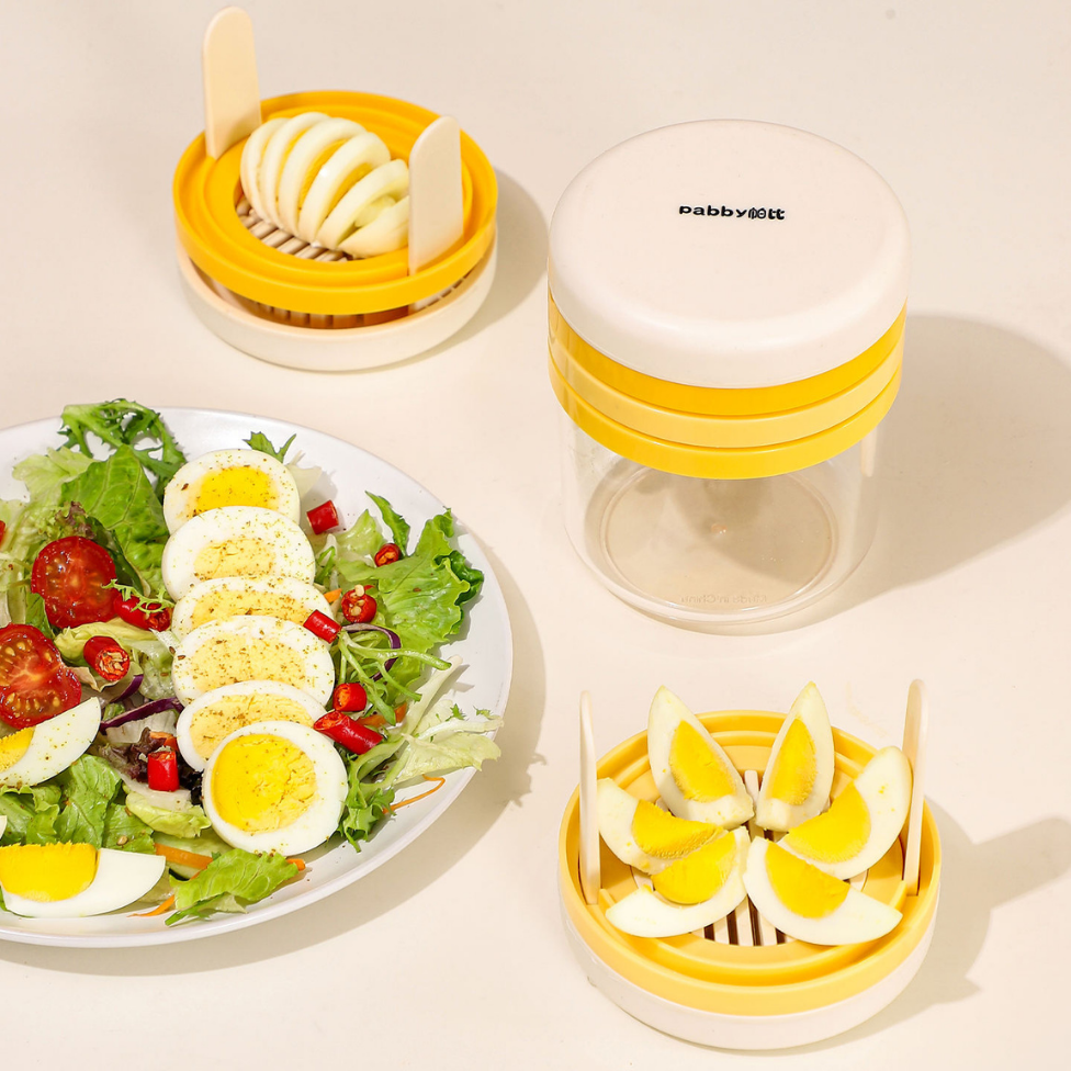 Coupe-Oeuf Écologique pour Oeufs Durs,Trancheuse Alimentaire Écologique en Plastique,Outils pour la Cuisine