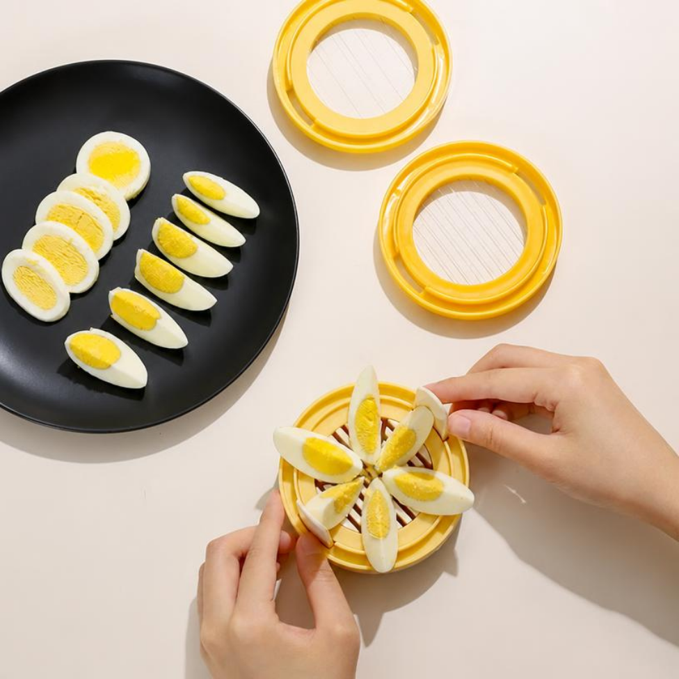 Coupe-Oeuf Écologique pour Oeufs Durs,Trancheuse Alimentaire Écologique en Plastique,Outils pour la Cuisine – image 5