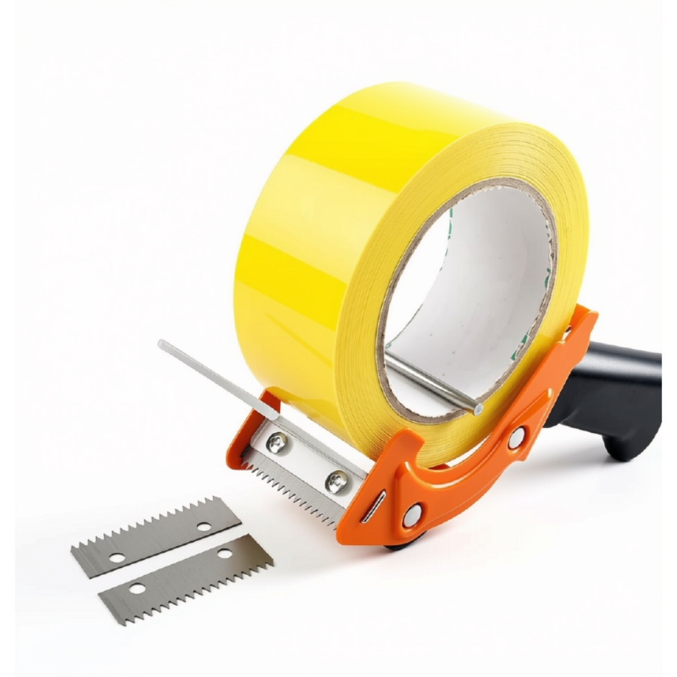 Distributeur Orange  de Ruban Adhésif Manuel de Haute Qualité pour Scellage de Boîtes,Distributeur Scotch pour Emballage – image 3
