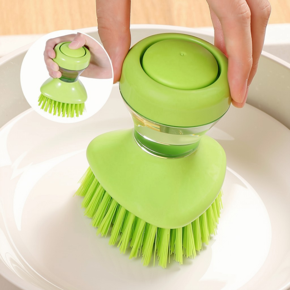 Brosse à Vaisselle avec Distributeur de Savon,Brosse de Nettoyage Multifonctionnelle – image 2