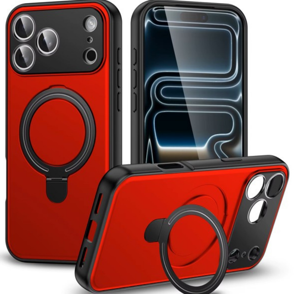 Coque de Téléphone Magnétique Antichoc avec Support pour IPhone 16 pro max