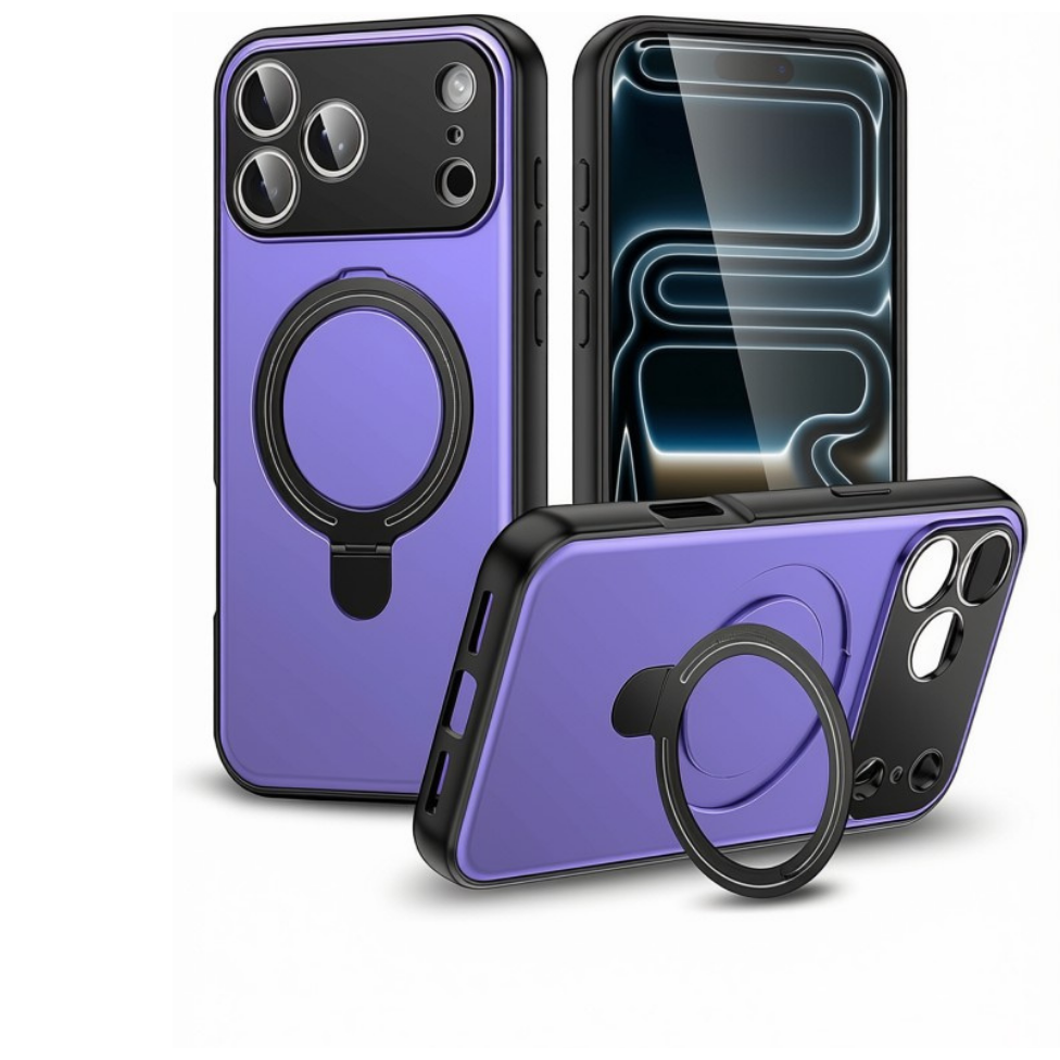 Coque de Téléphone Magnétique Antichoc avec Support pour IPhone 16 pro max – image 2