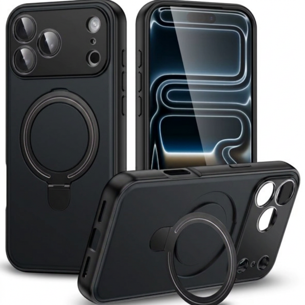 Coque de Téléphone Magnétique Antichoc avec Support pour IPhone 16 pro max – image 3
