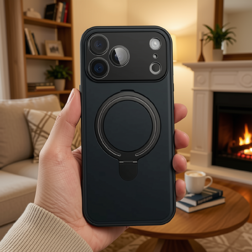 Coque de Téléphone Magnétique Antichoc avec Support pour IPhone 16 pro max – image 6