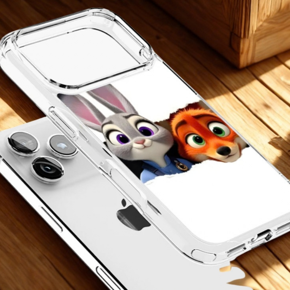 Coque de Téléphone Portable,Motif Nick Judy Dessin Animé, Imperméable et Souple pour Iphone 16 pro max – image 2
