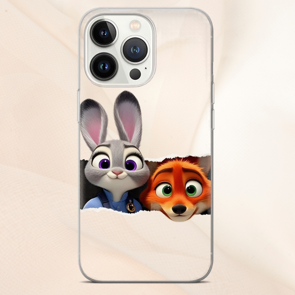 Coque de Téléphone Portable,Motif Nick Judy Dessin Animé, Imperméable et Souple pour Iphone 16 pro max – image 4
