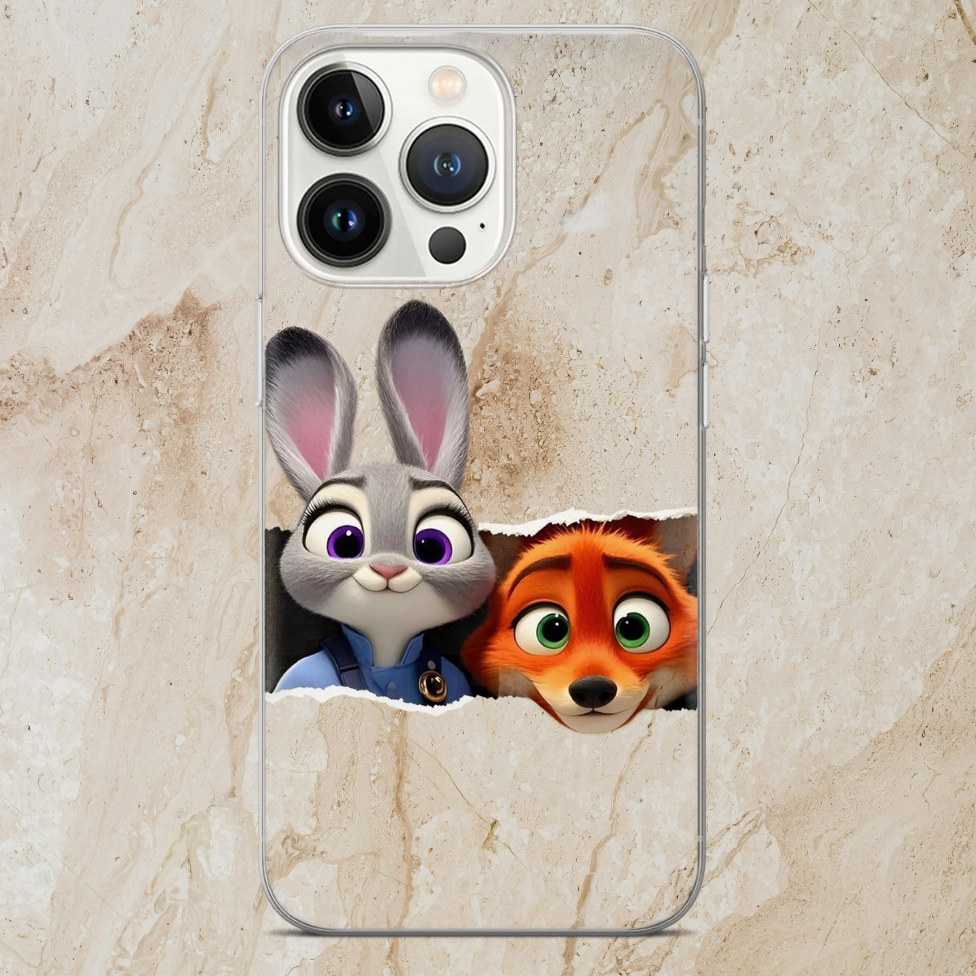 Coque de Téléphone Portable,Motif Nick Judy Dessin Animé, Imperméable et Souple pour Iphone 16 pro max – image 6