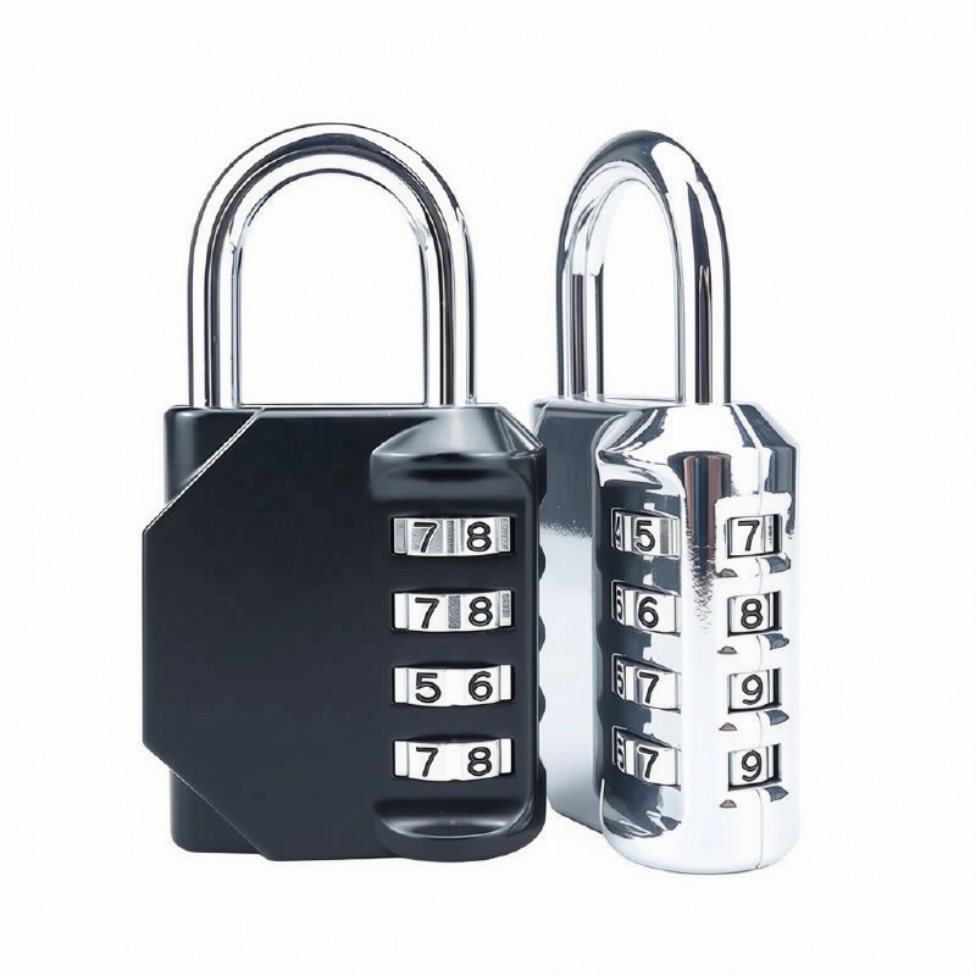 Cadenas de Sécurité à Combinaison à 4 Chiffres en Alliage de Zinc XMM-8023A,Serrure à Combinaison de Sécurité