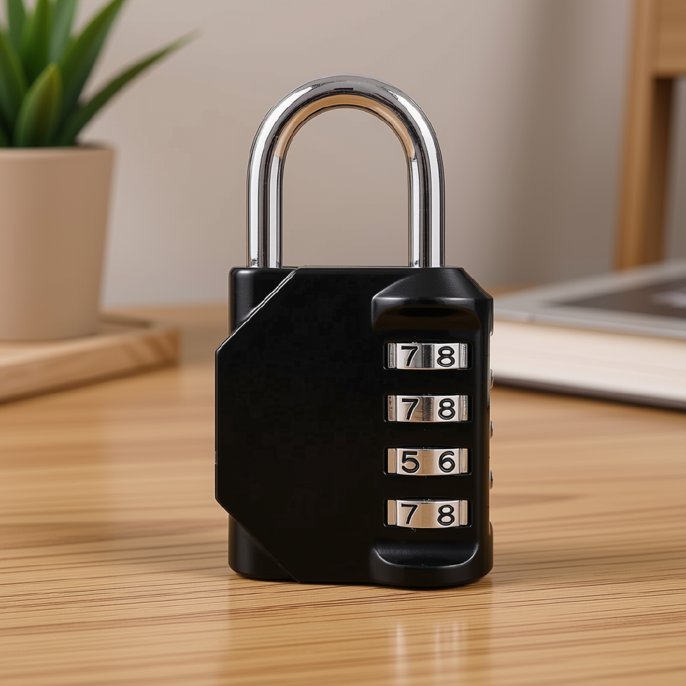 Cadenas de Sécurité à Combinaison à 4 Chiffres en Alliage de Zinc XMM-8023A,Serrure à Combinaison de Sécurité – image 4