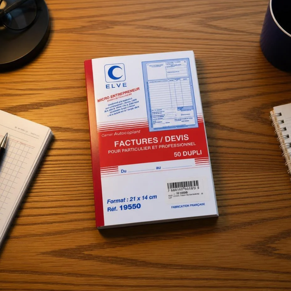 Carnet Factures avec Mention TVA - 50 Feuillets Numérotés – image 4