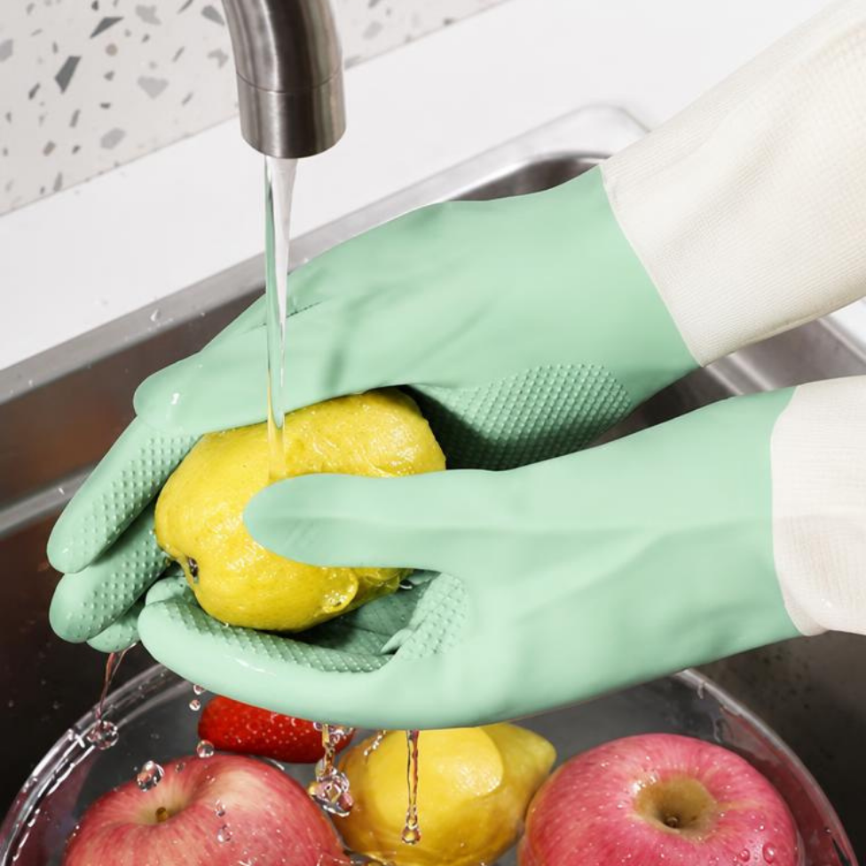 Gants en Latex Multifonctions Imperméables Épais et Antidérapants,Nettoyage Vaisselle,Cuisine – image 4