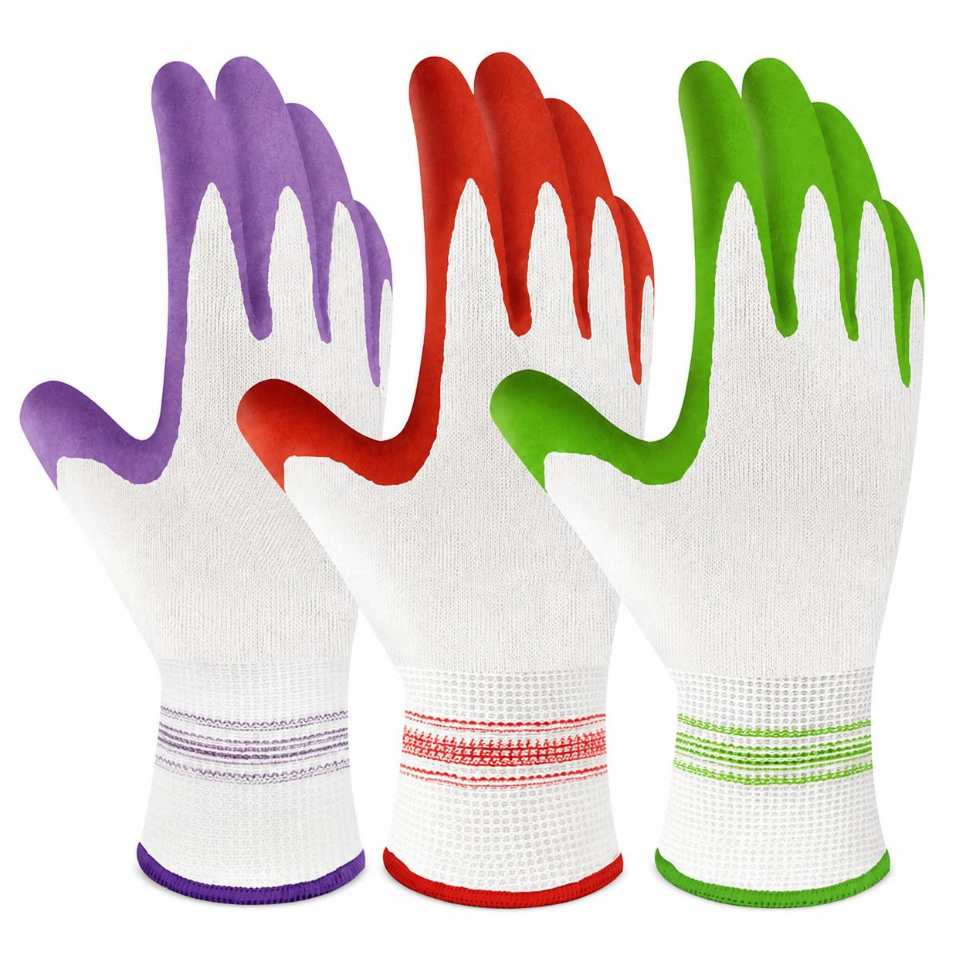 Gants de Travail Ambidextres Résistants aux Coupures en Nitrile,pour le Jardinage, l'Agriculture et la Construction