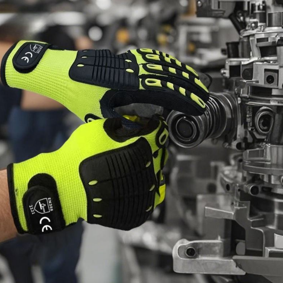Gants Anti-Vibration Résistant aux Chocs Élevé pour Mécanicien,Construction