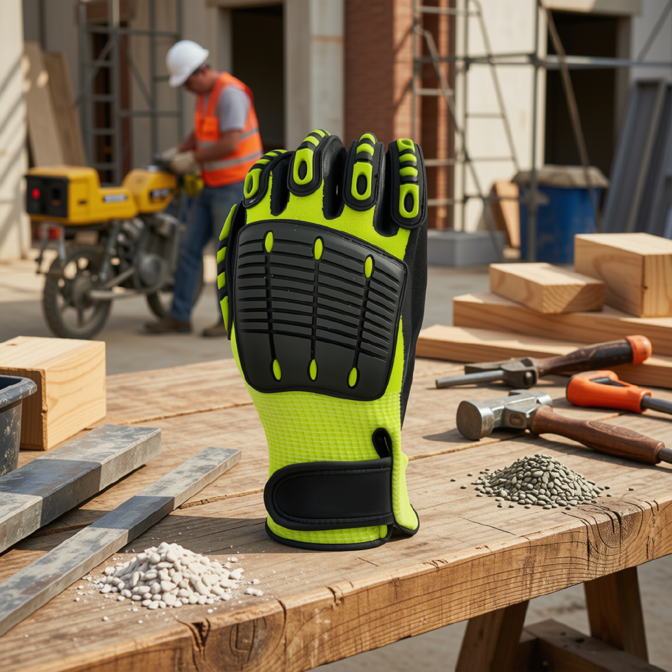 Gants Anti-Vibration Résistant aux Chocs Élevé pour Mécanicien,Construction – image 6