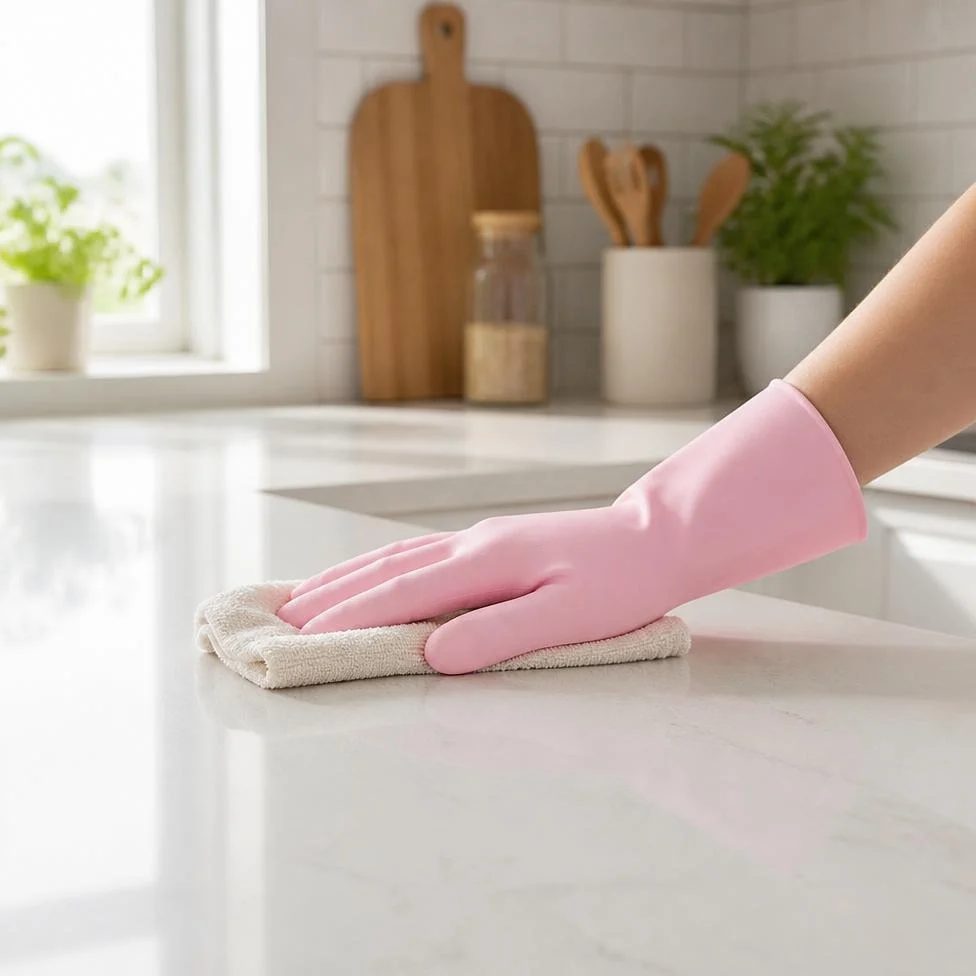 Gants de Cuisine Épais et Durables, Longs, en Latex – image 2