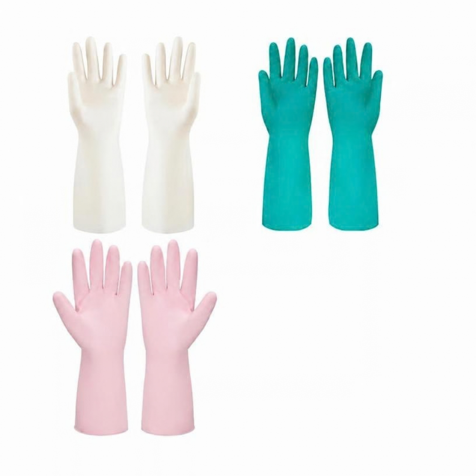 Gants de Cuisine Épais et Durables, Longs, en Latex – image 3