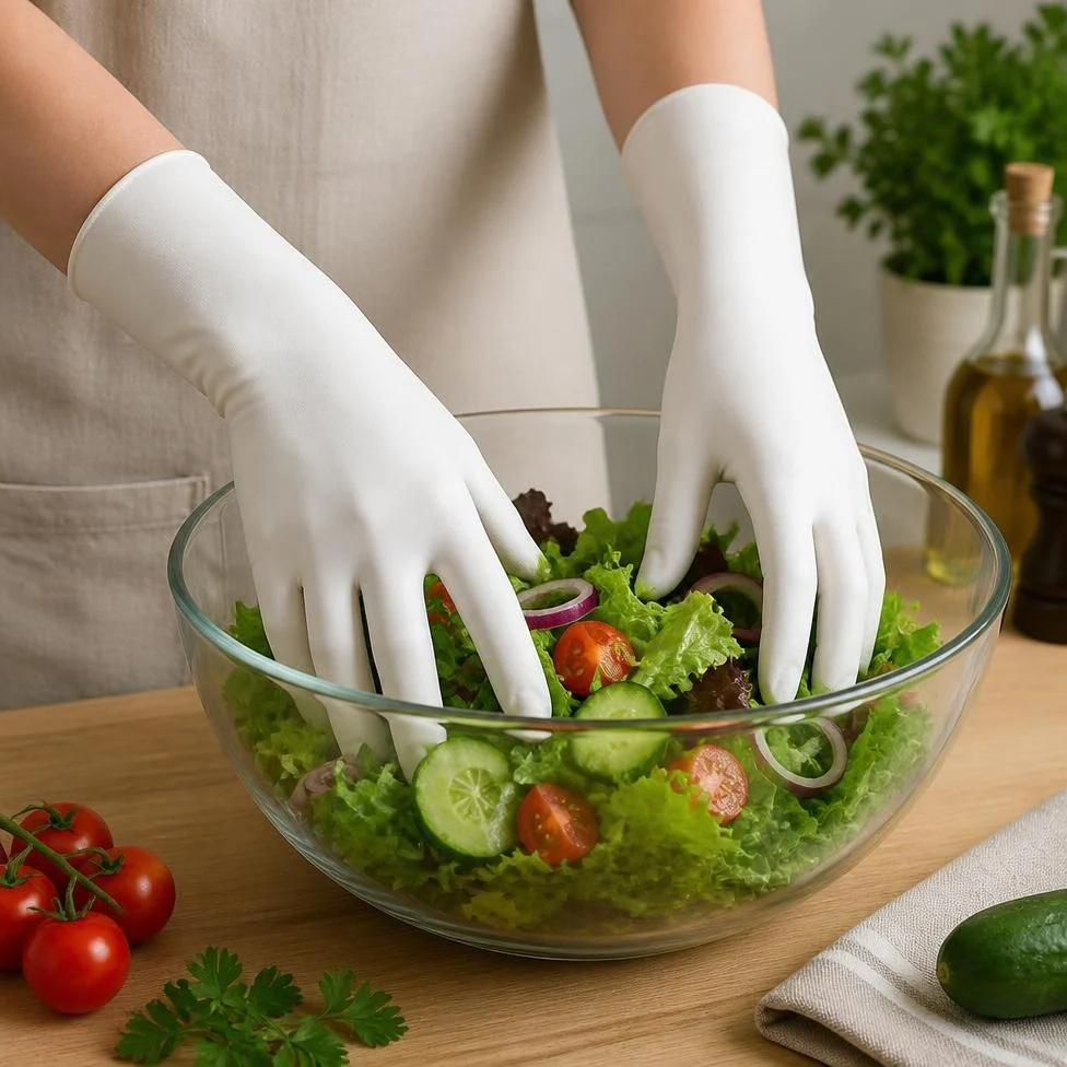Gants de Cuisine Épais et Durables, Longs, en Latex – image 4