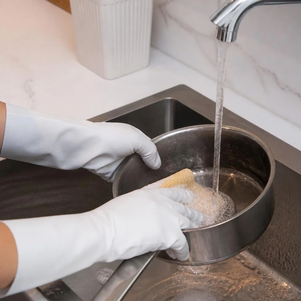 Gants de Cuisine Épais et Durables, Longs, en Latex – image 6