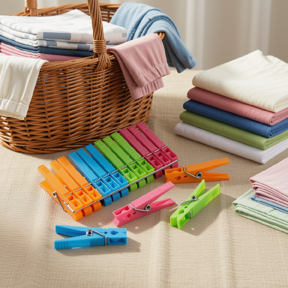 20 Pinces à Linge Écologiques Durables et Résistantes au Vent,Pinces à Sous-Vêtements en Plastique – image 4
