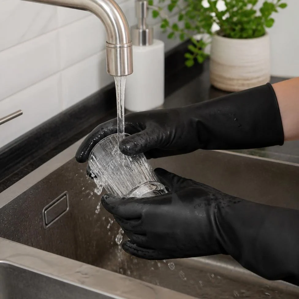 Gants de Ménage,Gants en Latex pour la Cuisine et la Maison – image 6