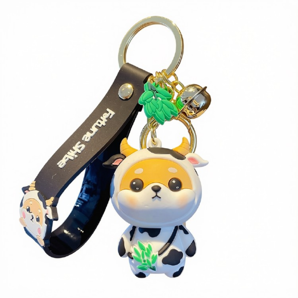 Porte-Clés Mignon Dessin Animé Shiba Chien, Porte-Clés Sac à Dos – image 6
