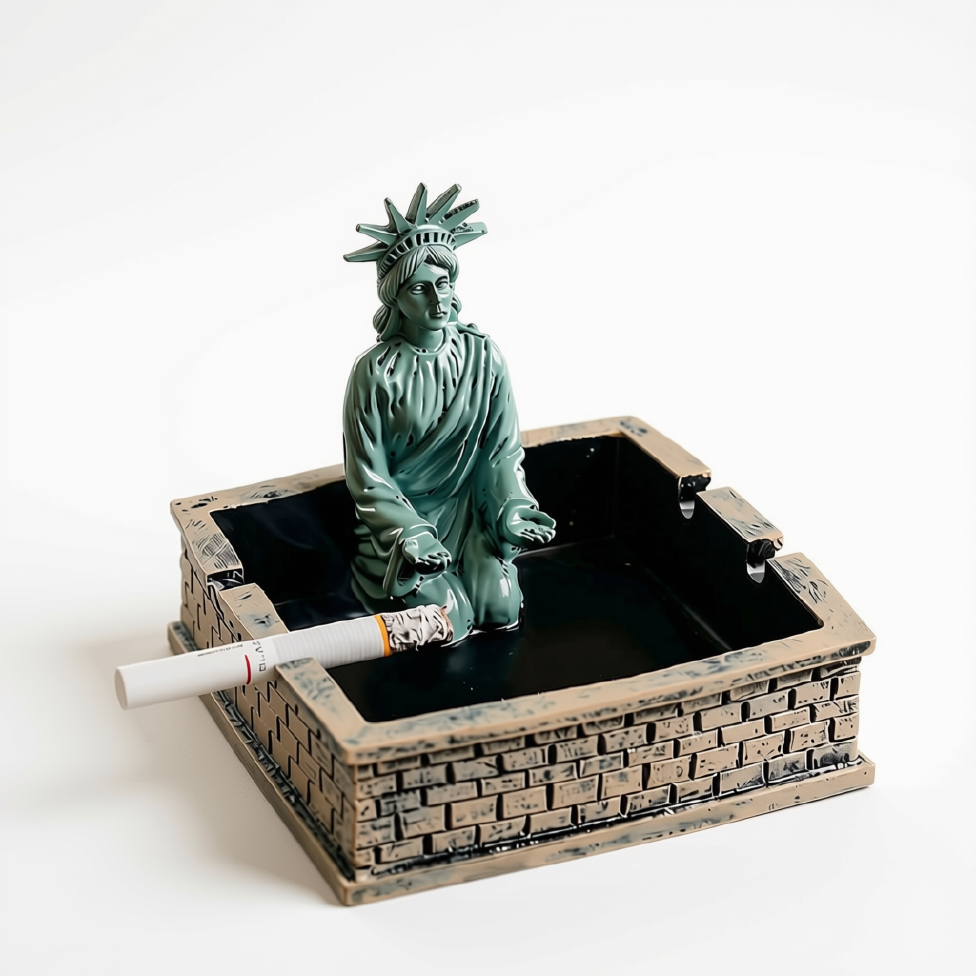 Cendrier Créatif Déesse de la Liberté, Décoration Table pour Salon, Bureau