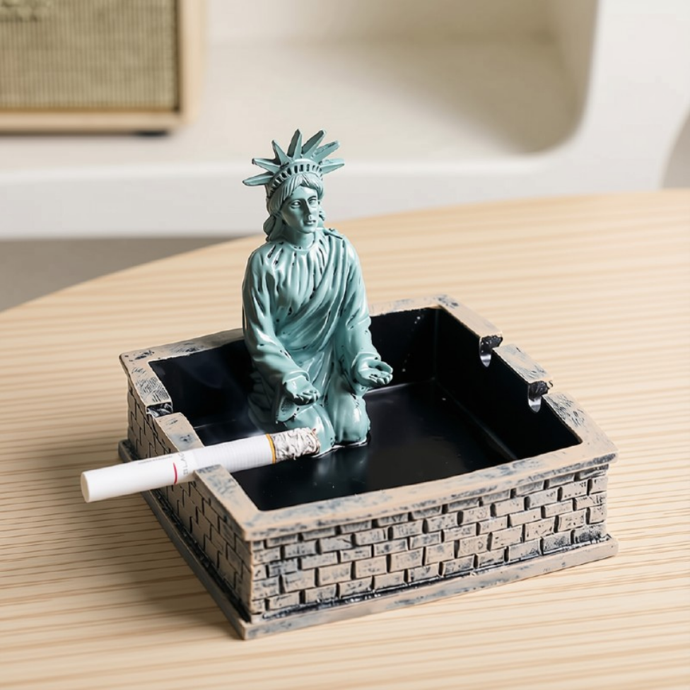 Cendrier Créatif Déesse de la Liberté, Décoration Table pour Salon, Bureau – image 4