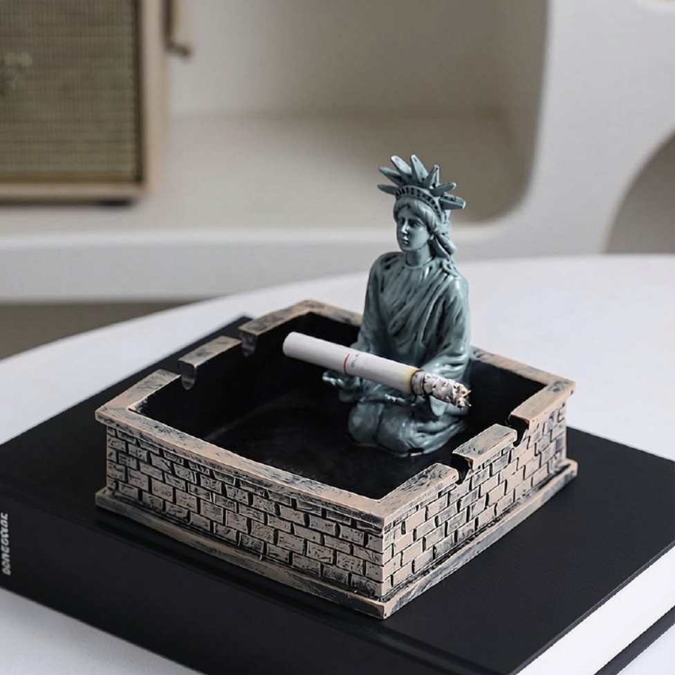 Cendrier Créatif Déesse de la Liberté, Décoration Table pour Salon, Bureau – image 5