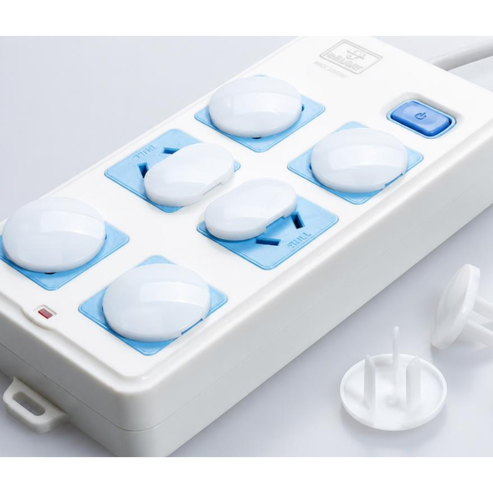 Lot de 5 Protections de Prise Électrique pour Bébé, Taille Européenne, Sécurité  pour Enfant et Bébe – image 5