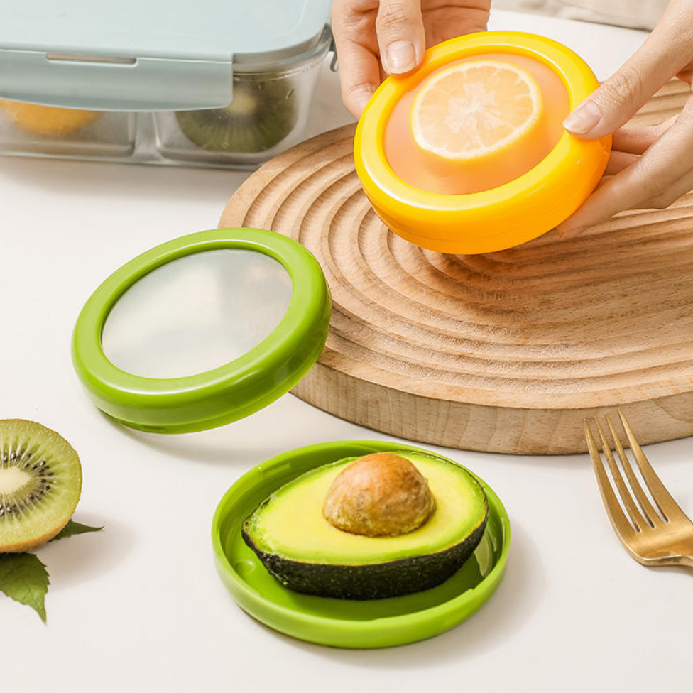 Bac à Fruits,Boîte de Conservation pour Réfrigérateur avec Film Transparent, Bac à Fruits et Légumes, Adapté aux Citrons, Avocats, Tomates – image 6