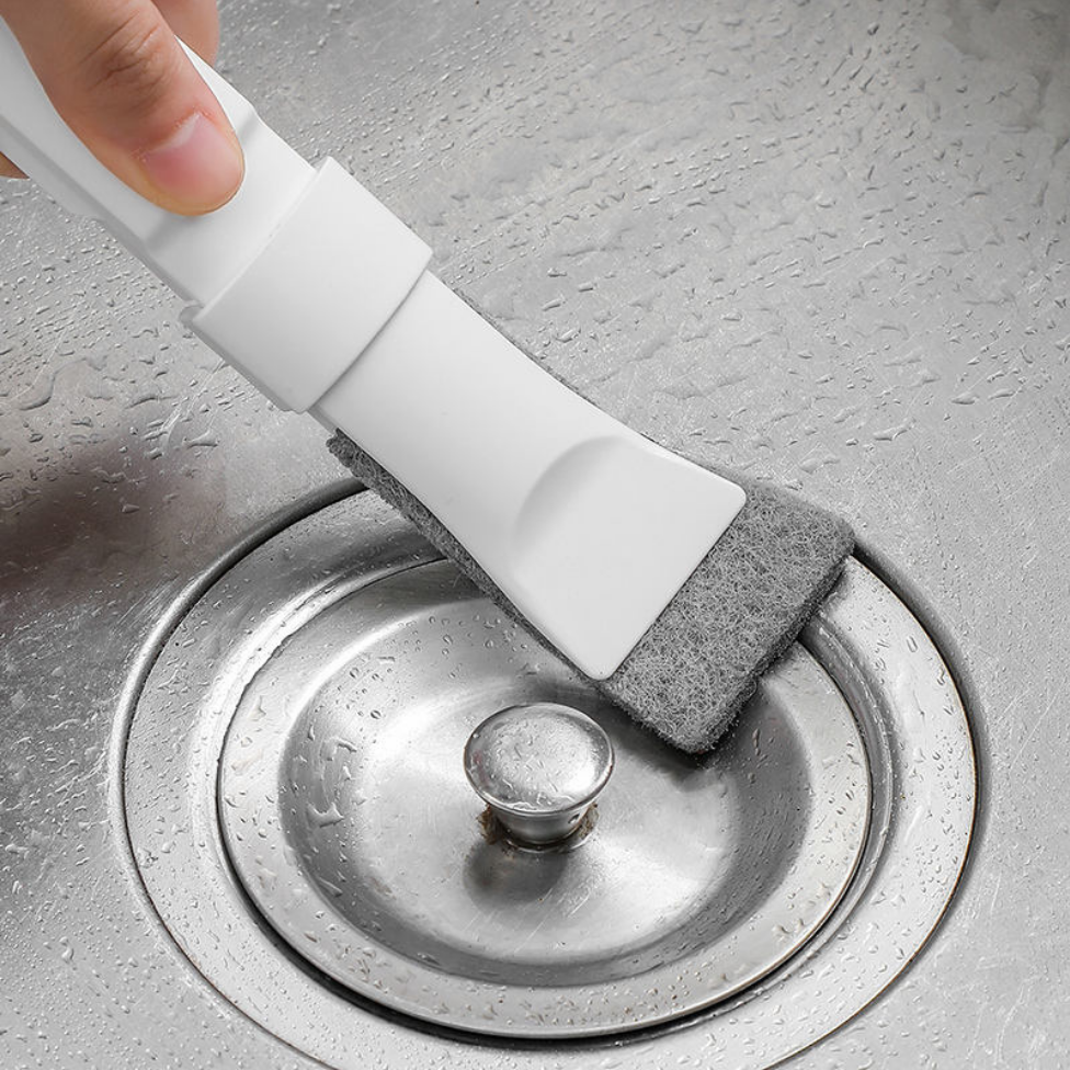 Brosse de Nettoyage avec Tampon à Récurer