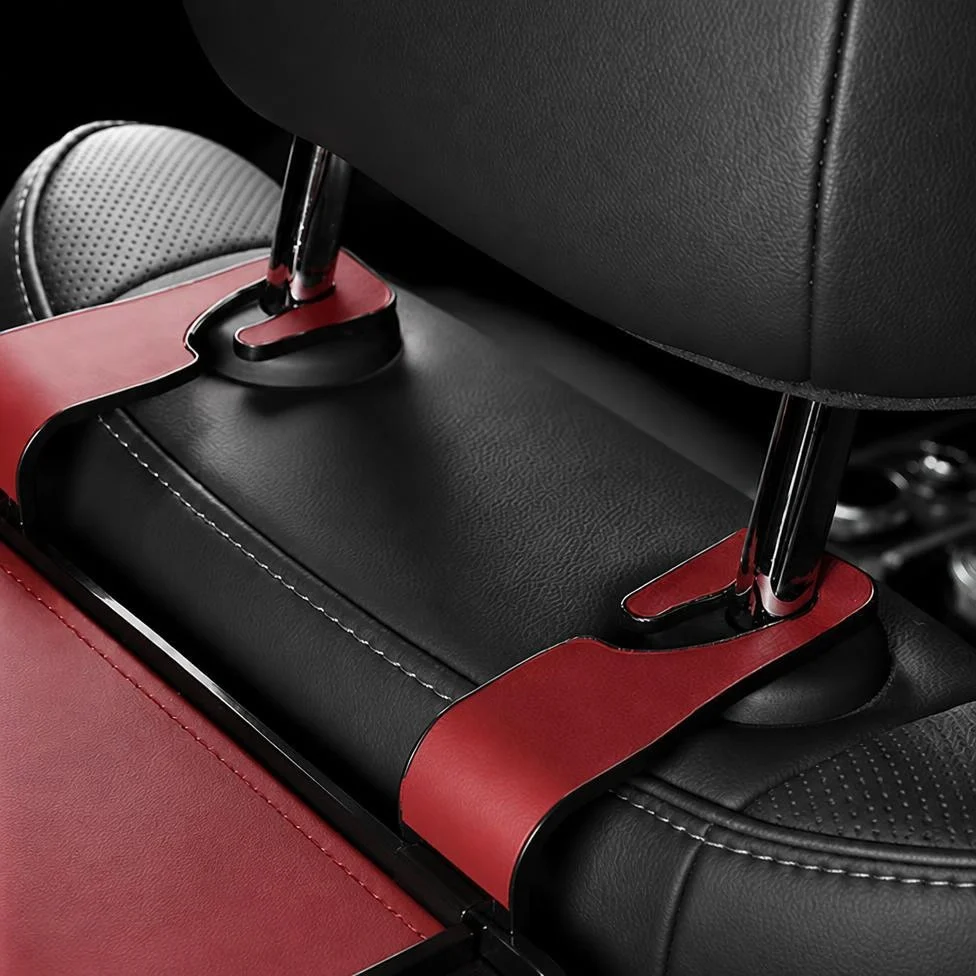 Organisateur de Siège Arrière de Voiture Multifonctionnel avec 2 Porte-Gobelets,Boîte à Mouchoirs et Crochet de Rangement,Accessoires Voiture – image 2