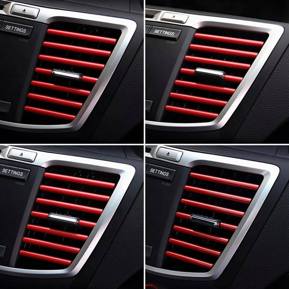 Bande de Décoration Voiture, Pièces de Garniture de Ventilation de Climatisation Intérieure de Voiture, Accessoires Voiture – image 3