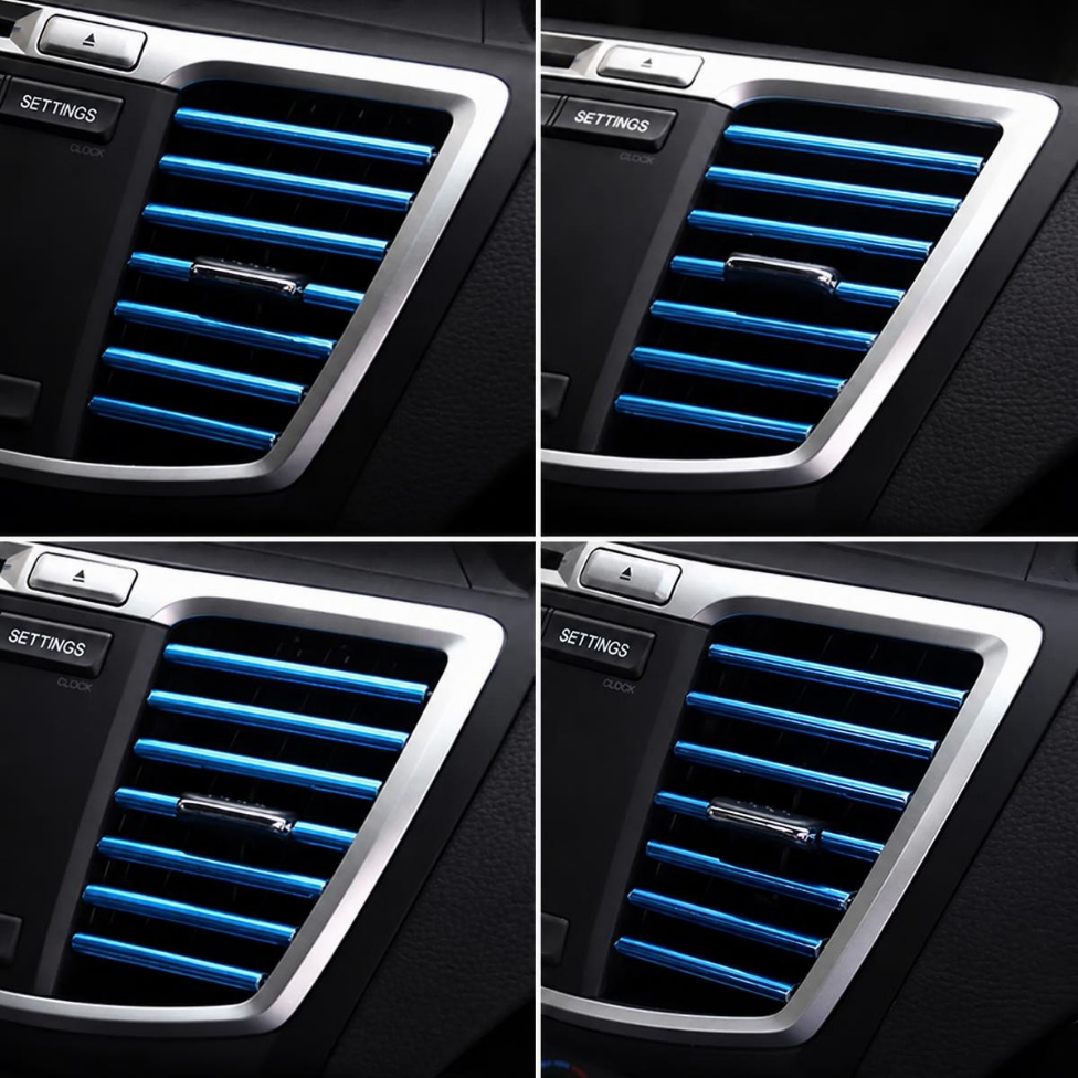 Bande de Décoration Voiture, Pièces de Garniture de Ventilation de Climatisation Intérieure de Voiture, Accessoires Voiture – image 4