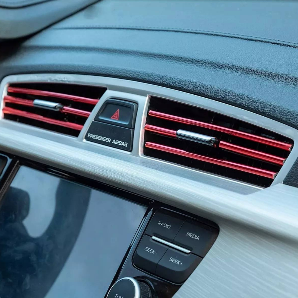 Bande de Décoration Voiture, Pièces de Garniture de Ventilation de Climatisation Intérieure de Voiture, Accessoires Voiture – image 6