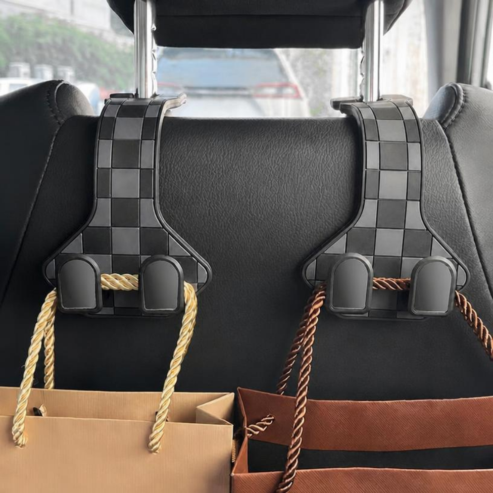 Crochet de Rangement pour Appuie-Tête et Siège Arrière, Porte-Sac à Main Voiture,Rangement et Organisateur Arrière pour le Rangement des Sacs,Accessoires Voiture – image 3
