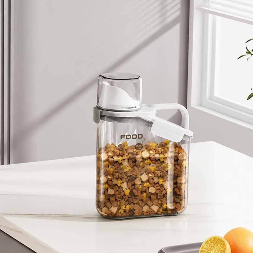 Pot de Conservation de 2000 ml pour Cuisine avec Couvercle Hermétique,pour Céréales,Riz… – image 5
