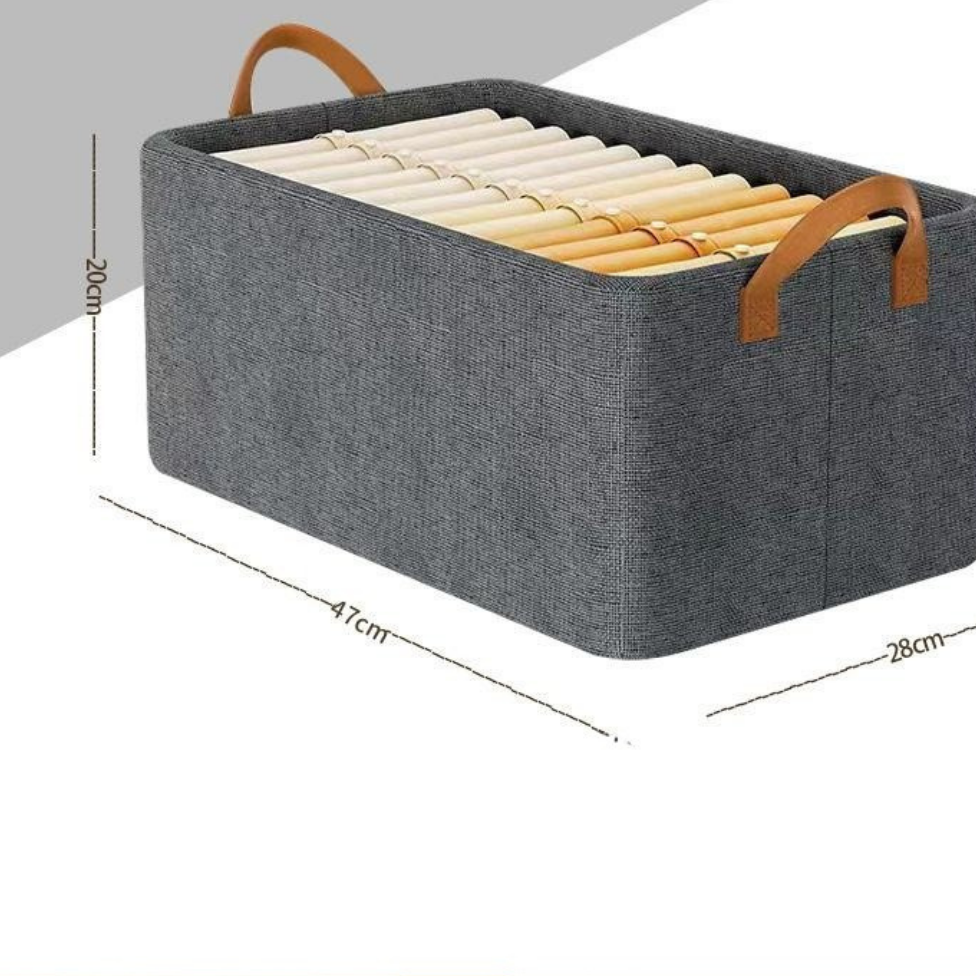 Panier de Rangement pour Vêtements, Organiseur de Garde-Robe, Boîte de Rangement pour Vêtements, Pantalons, Jeans – image 2