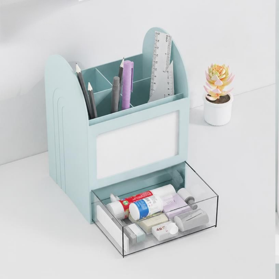 Organisateur,Porte-stylo de Bureau Moderne et Créatif avec Carte de Rappel, Multifonction, Fournitures de Bureau – image 5