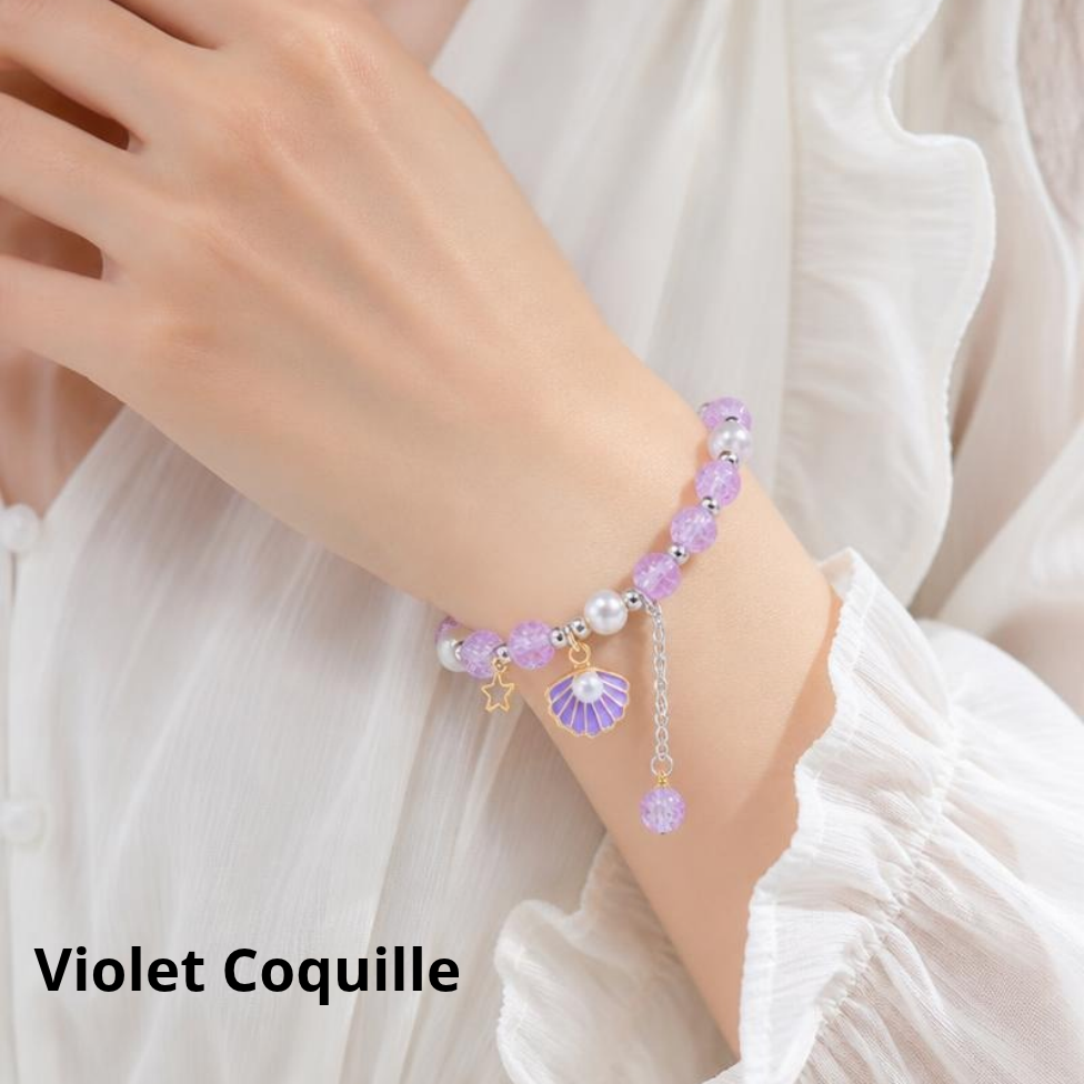 Bracelet en Pierres Précieuses Bleues Ajustable de 18 cm,Cadeau pour Femme