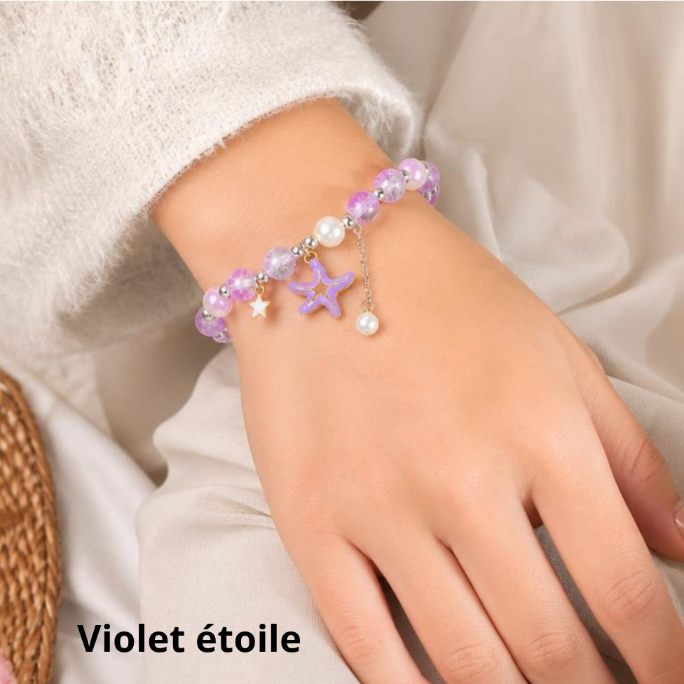 Bracelet en Pierres Précieuses Bleues Ajustable de 18 cm,Cadeau pour Femme – image 3