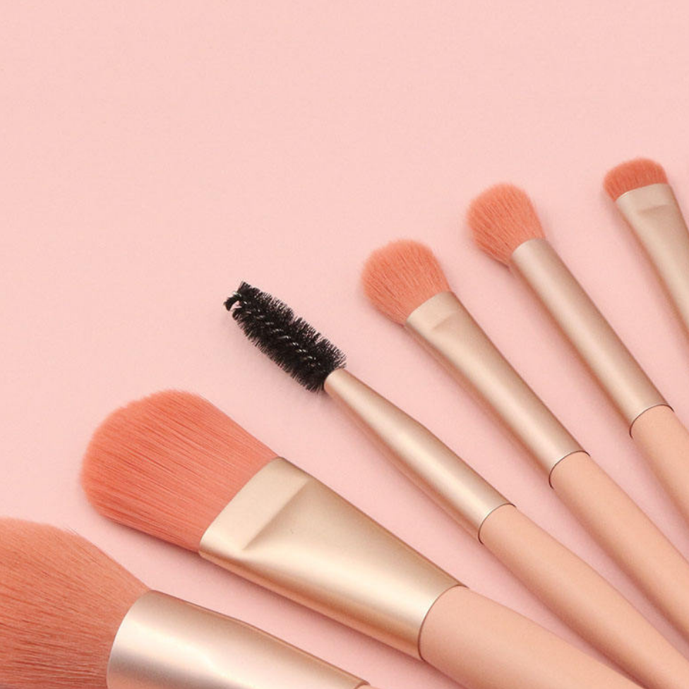 Lot de 8 Pinceaux de Maquillage de Voyage,Haute Qualité,avec Pochette en PU – image 5