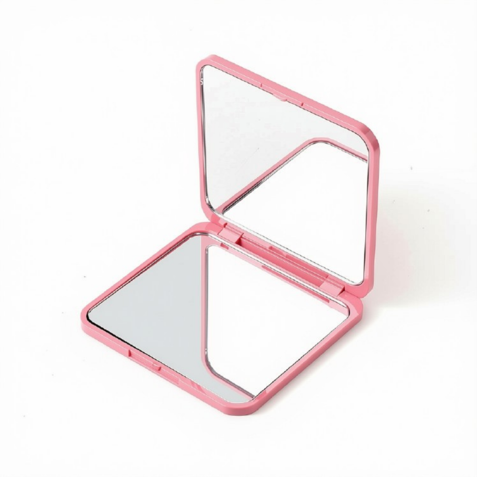 Miroir de Poche Compact Carré Double Face,Pliant,pour Voyage, Idéal pour Cadeaux Femme et Fille – image 10